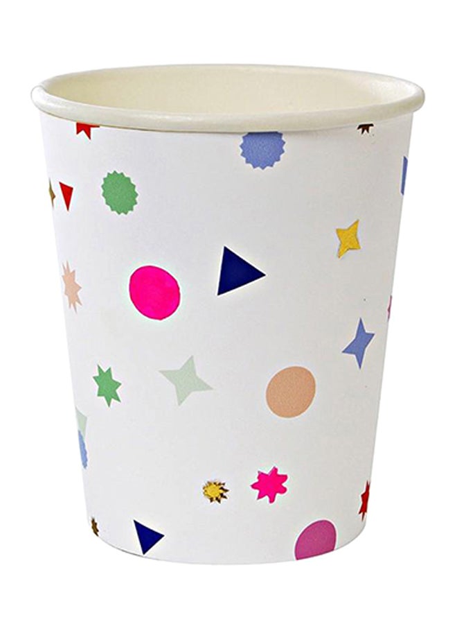 Meri Meri 8-Piece Toot Sweet Charms Party Cup Set 260ml 