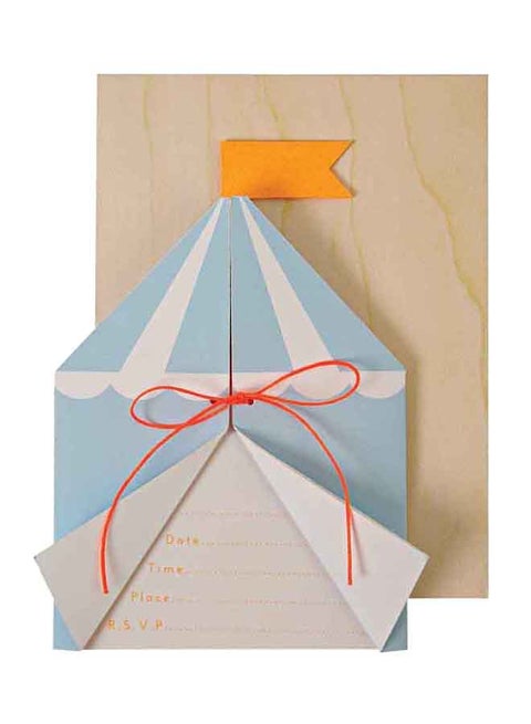 16-Piece Silly Circus Invitation Card With Envelope Set 45-1630