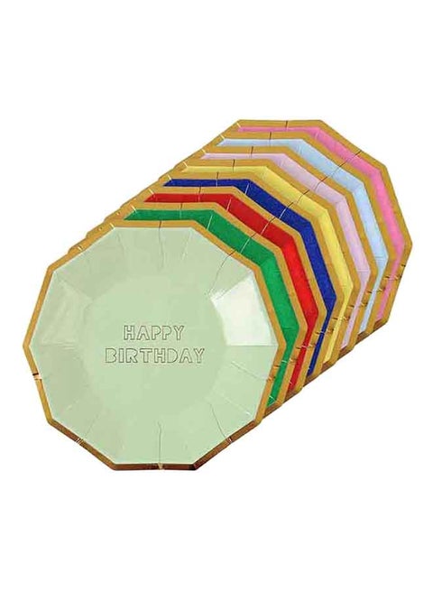 8-Piece Happy Birthday Plates Set