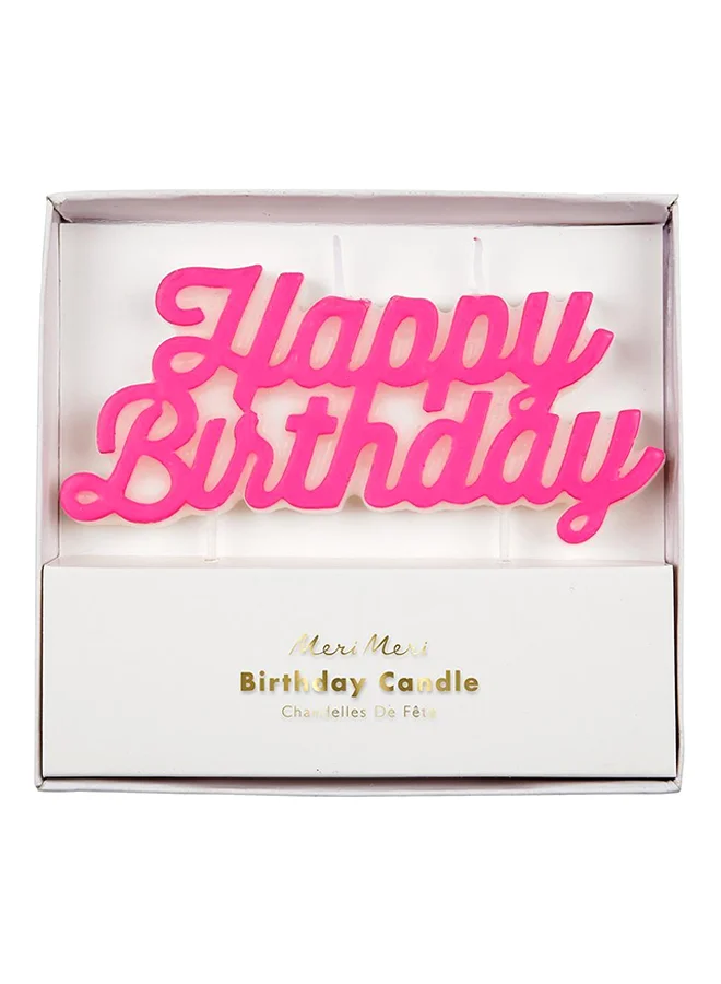 Meri Meri Happy Birthday Candle