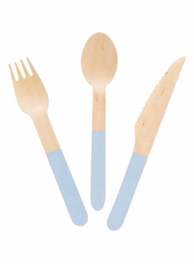 Meri Meri 24-Piece Wooden Cutlery Set