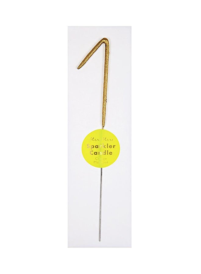 Meri Meri - Number 1 Sparkler Candle - Image 1