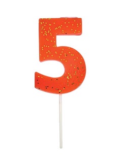 5 Number Coral Candle