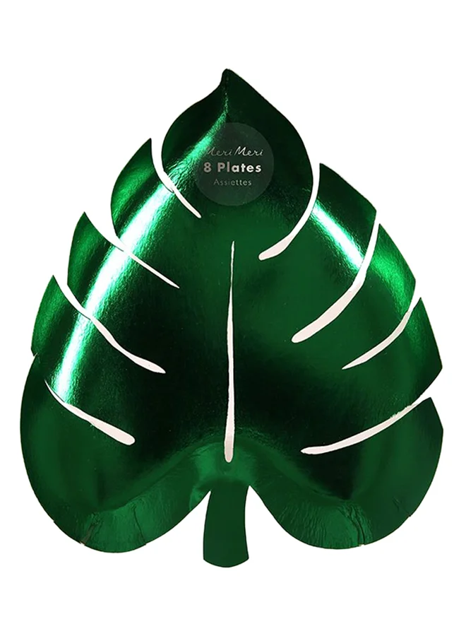 Meri Meri 8-Piece Palm Leaf Plate Set
