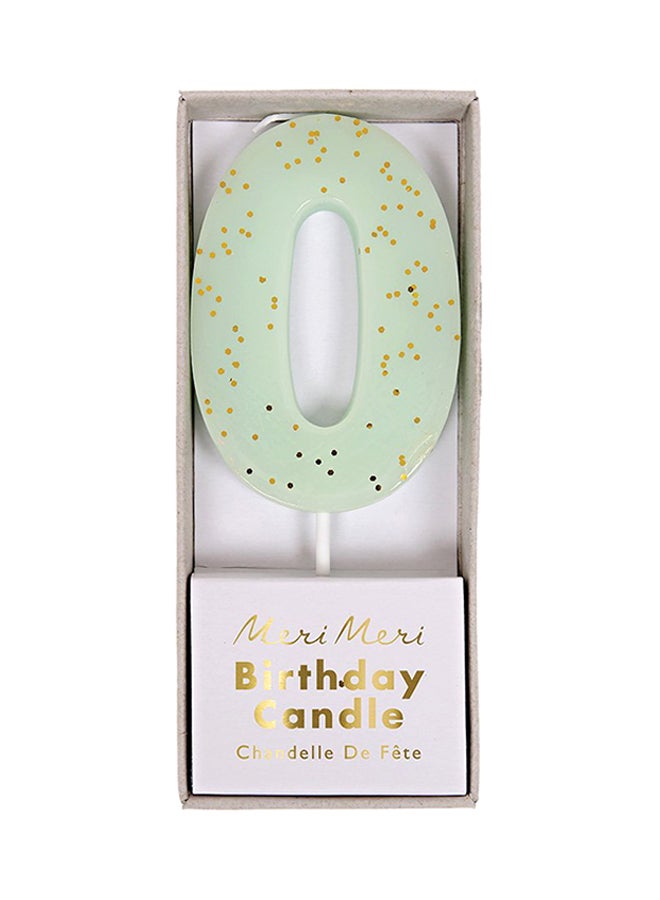 Meri Meri Number 0 Candle  - Image 1