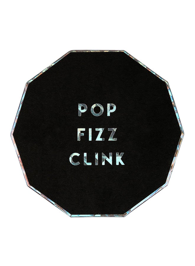 Meri Meri 24-Piece Holographic Coasters Set 4 x 4inch  - Image 1