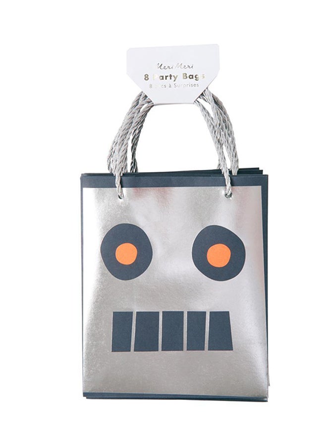Meri Meri 8-Piece Robot Party Bag Set  - Image 2