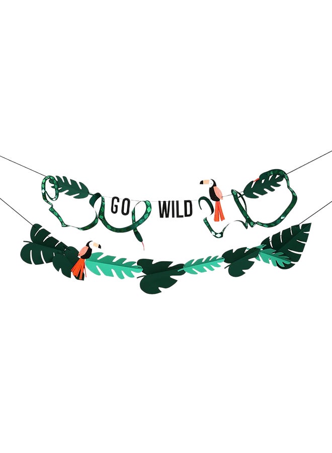 ميري ميري إكليل بعبارة "Go Wild" 2 x 3متر - Image 1