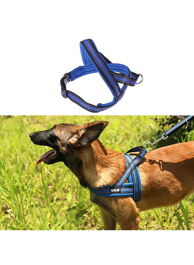 حزام صدر عاكس للكلاب جيد التهوية أزرق - Image 3