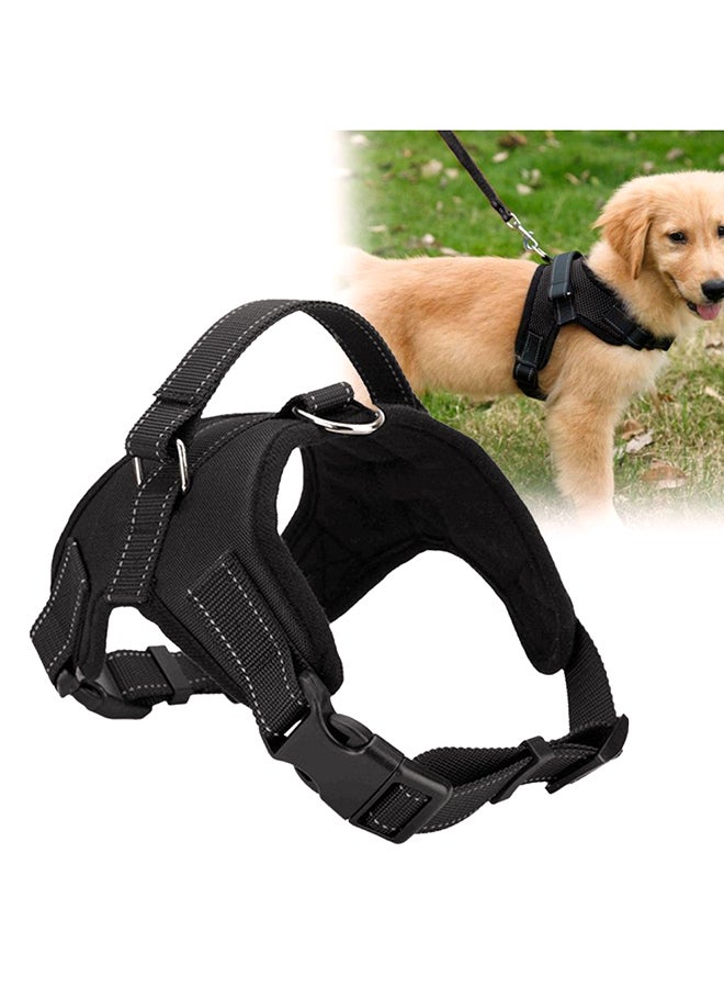 حزام صدر للكلاب جيد التهوية أسود - Image 4