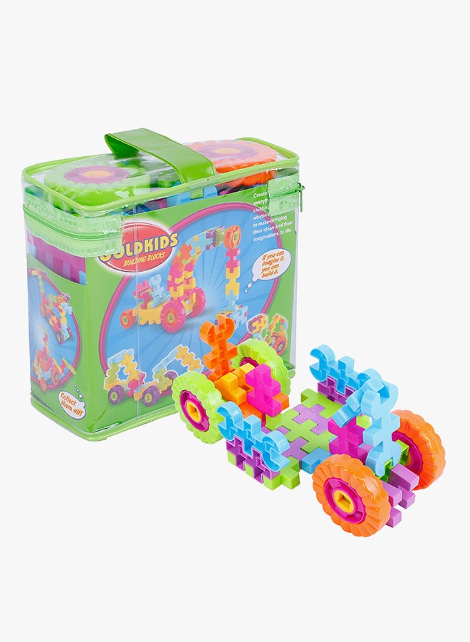 GoldKids 62-Piece Building Blocks With Tote Bags 62  - Image 3