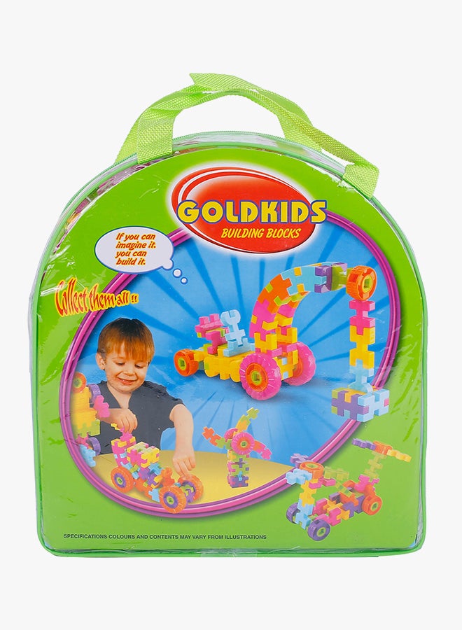 جولد كيدز مجموعة مكعبات البناء على شكل منزل مكونة من 86 قطعة HJ-3733 86 أكبر من3 سنوات - Image 2