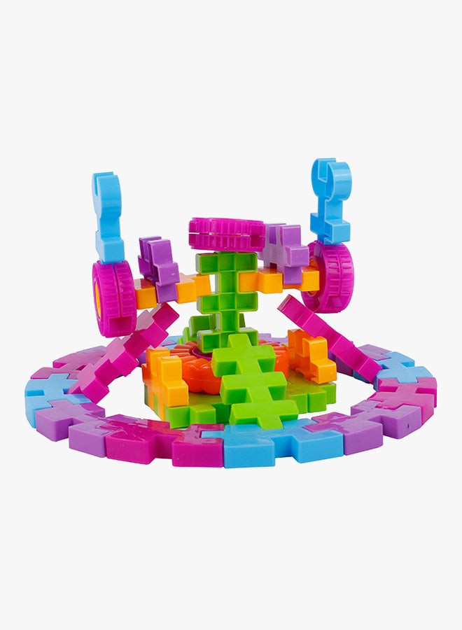 جولد كيدز مجموعة مكعبات البناء على شكل منزل مكونة من 86 قطعة HJ-3733 86 أكبر من3 سنوات - Image 4