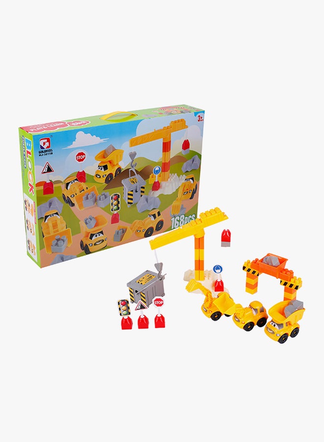 جولد كيدز لعبة أحجية مكونة من مجموعة مكعبات بناء من 168 قطعة داخل علبة أكبر من3 سنوات - Image 3