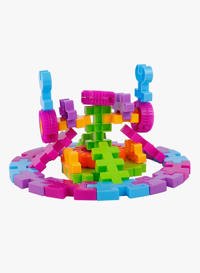 GoldKids HJ-3737 124-Piece Square Bag Building Block Set 124 3+ Years  - Image 4
