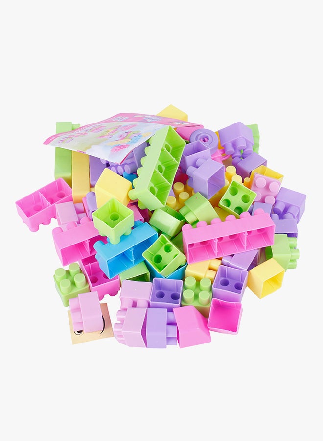 GoldKids - 140-Piece Multicolored Rectangular Building Blocks Set With Storage Bag 140 - Image 1