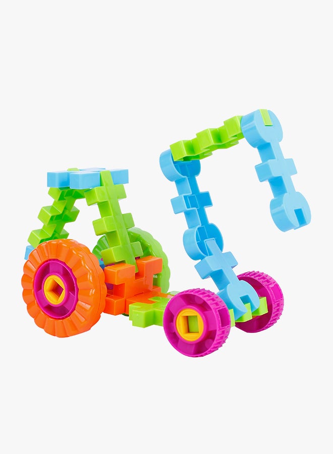 جولد كيدز طقم مكعبات البناء مع حقيبة مكون من 74 قطعة 74 - Image 4