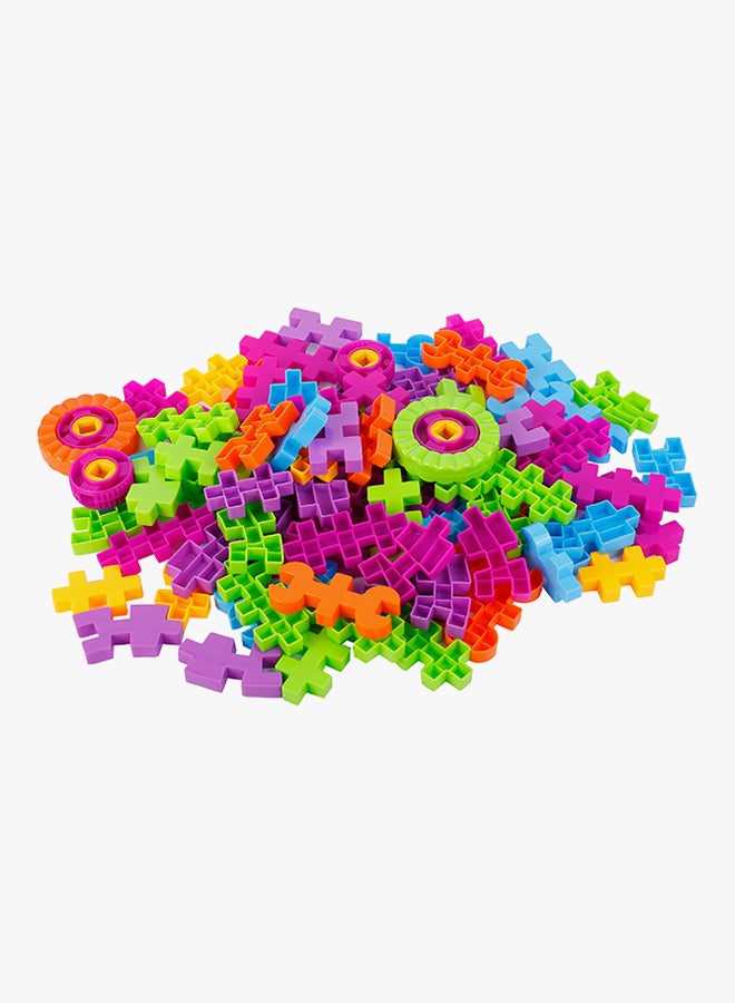 GoldKids - 96-Piece Hut Building Blocks With Tote Bag 96 - Image 1