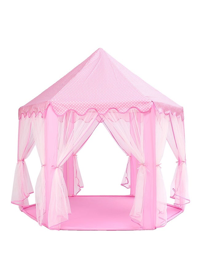 Portable Princess Castle Play Tent Lightweight Foldable Compact And Easy To Carry 140x140x135cm - Image 1