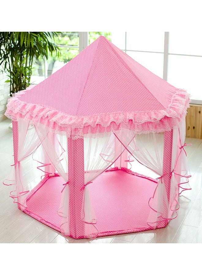 Portable Princess Castle Play Tent Lightweight Foldable Compact And Easy To Carry 140x140x135cm - Image 3