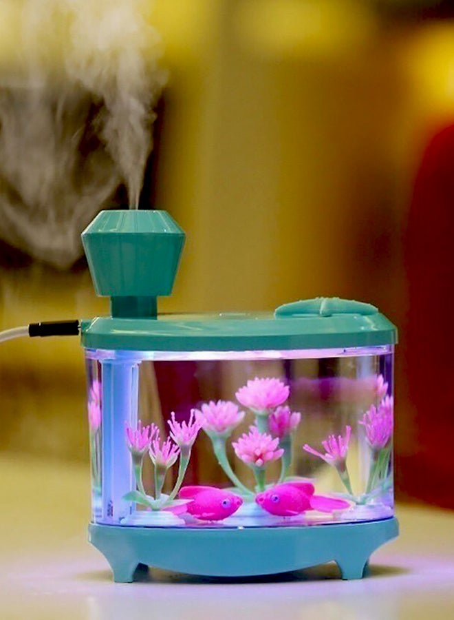 Fish Tank LED Air Humidifier Green/Clear/Red 14.5x12.6x8.6cm  - Image 2