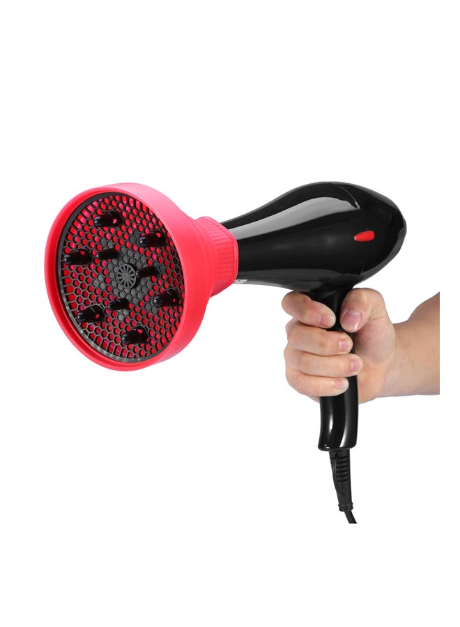 Generic Universal Foldable Hair Dryer Hood Red 120grams - Image 2