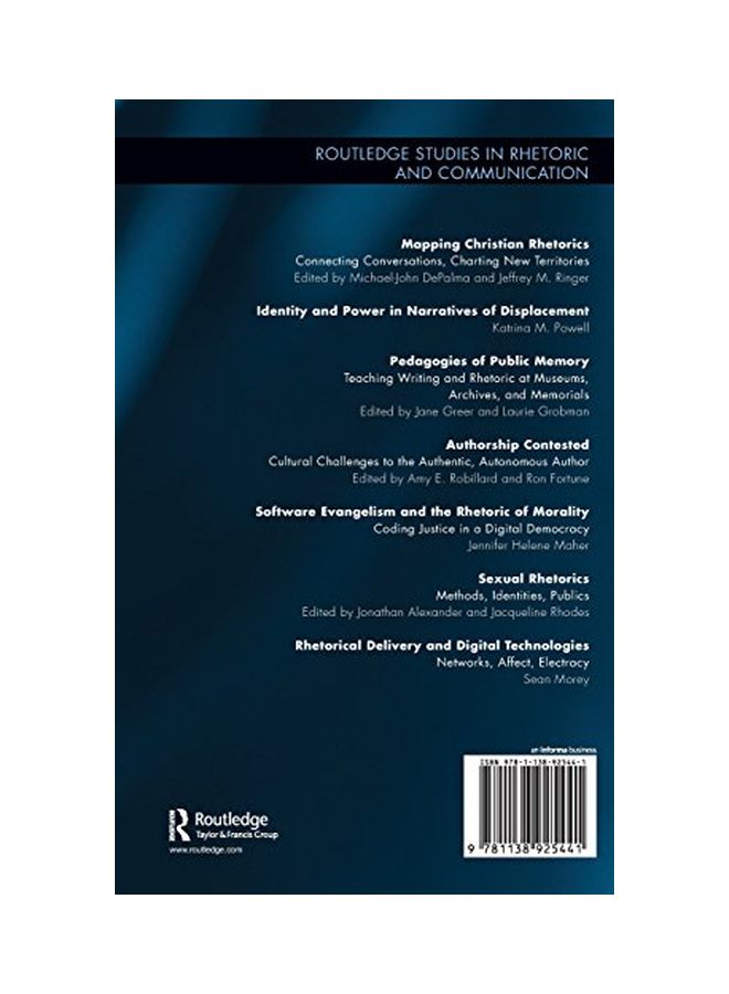 null - Rhetorical Delivery And Digital Technologies: Networks, Affect, Electracy hardcover english - 24 Nov 2015 - Image 1
