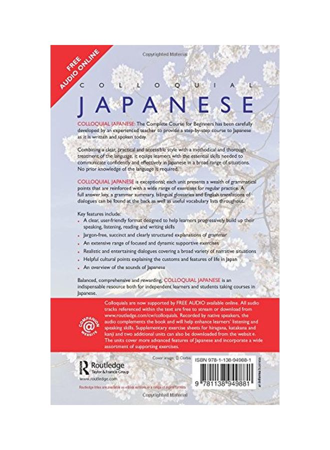 Colloquial Japanese: The Complete Course For Beginners paperback english - 01 Nov 2015 - Image 2