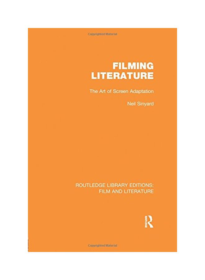 Filming Literature: The Art Of Screen Adaptation Paperback English by Neil Sinyard - 26 Nov 2015 - Image 1