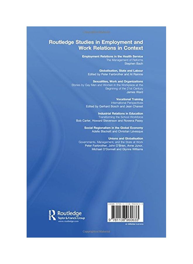 Unions And Globalisation: Governments, Management, And The State At Work Paperback English by Peter Fairbrother - 05 Sep 2015  - Image 2