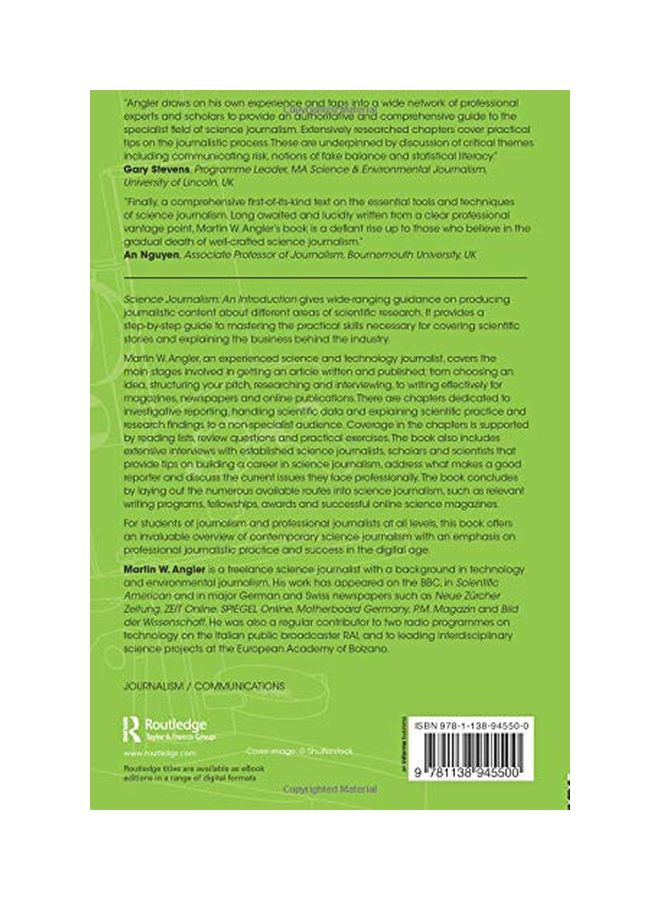 Science Journalism: An Introduction Paperback English by Martin W. Angler - 27 Jun 2017  - Image 2