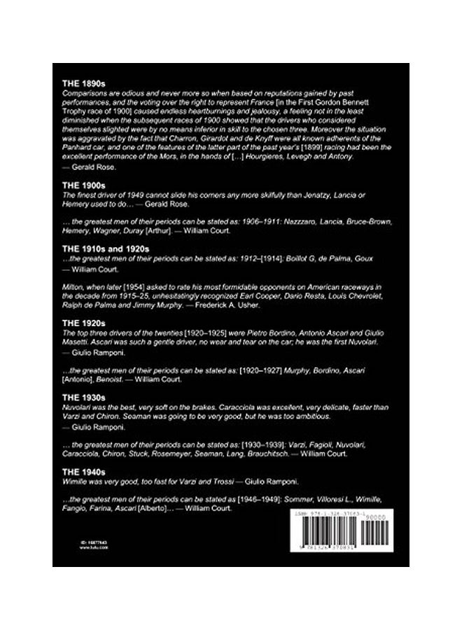 Grand Prix Rating System: Season Summaries 1930-1939 paperback english - 30 Jun 2018 - v1550043504/N21095438A_2