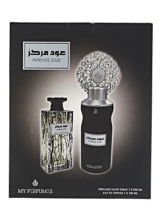 مجموعة هدايا عود مركز (1 x EDP 100ml, 1 x Perfumed Body Spray 200ml) - view 2
