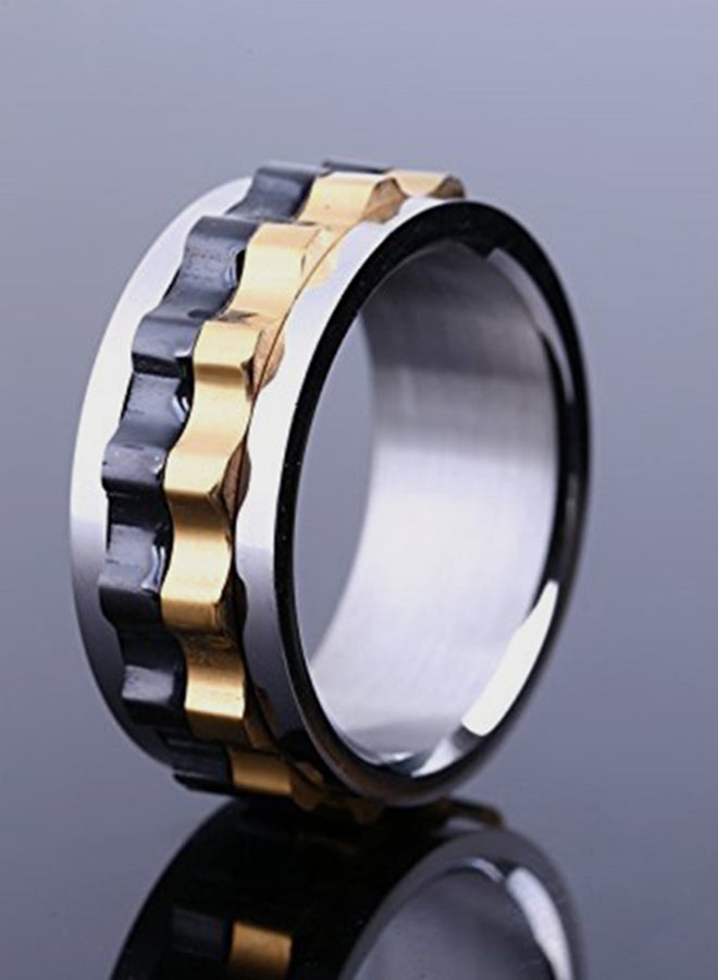 JAJAFOOK - Stainless Steel Dual Gear I Spinner Ring - Image 1