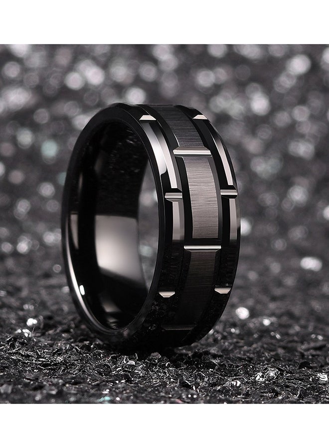 كينج ويل خاتم زواج من كربيد التنجستن بشق مزدوج - Image 2