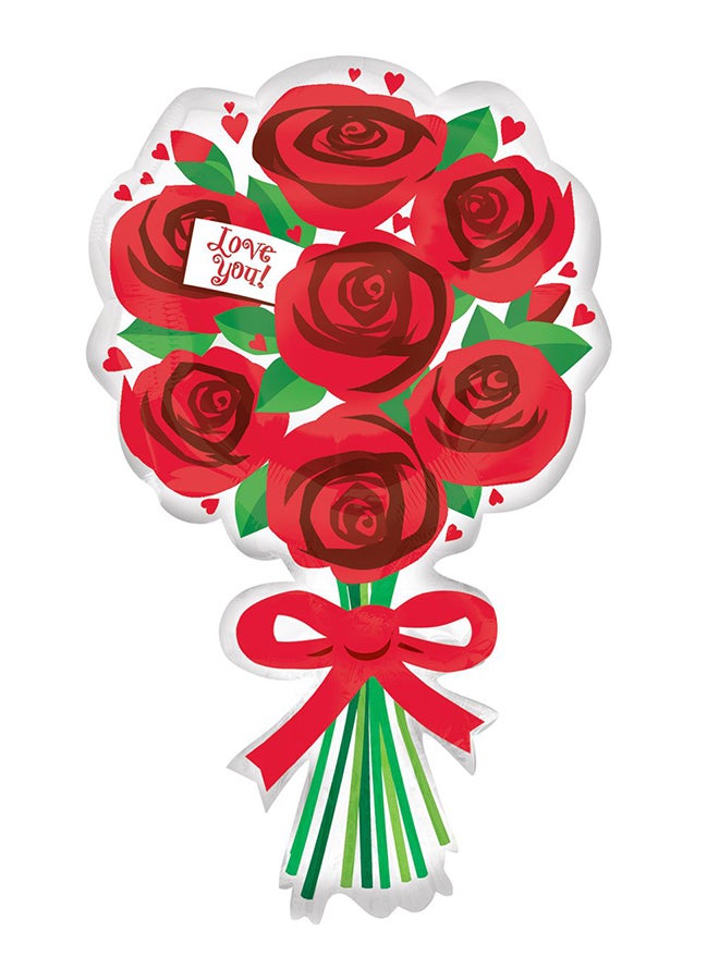 Anagram Love You Red Roses Balloon 30inch 