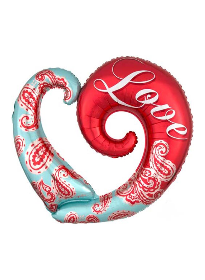 Anagram Paisley Love Foil Balloon 31x32inch