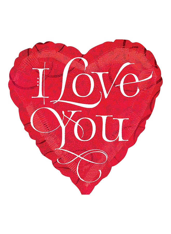 Anagram I Love You Calligraphy Foil Balloon 18inch 