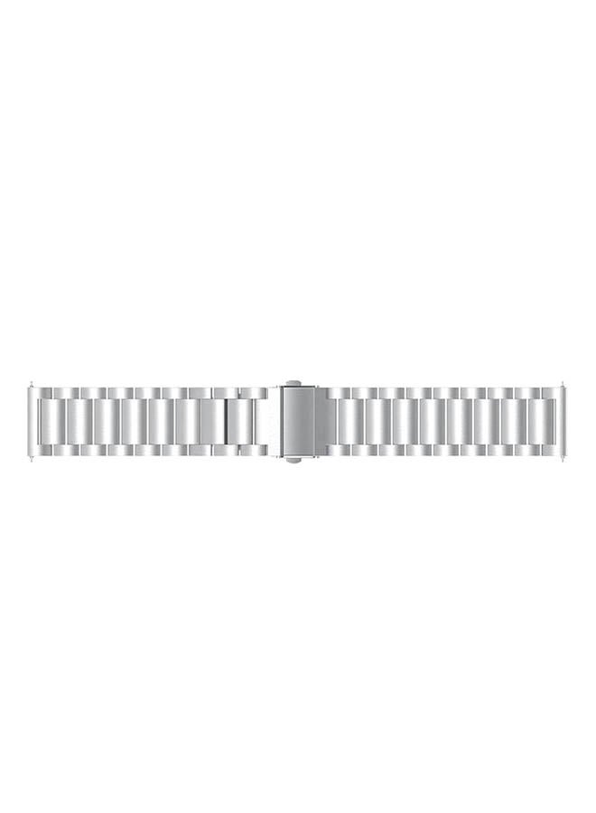 لنكوو سوار ساعة بديل لسامسونج جير فرونتير/ كلاسيك فضي - Image 1