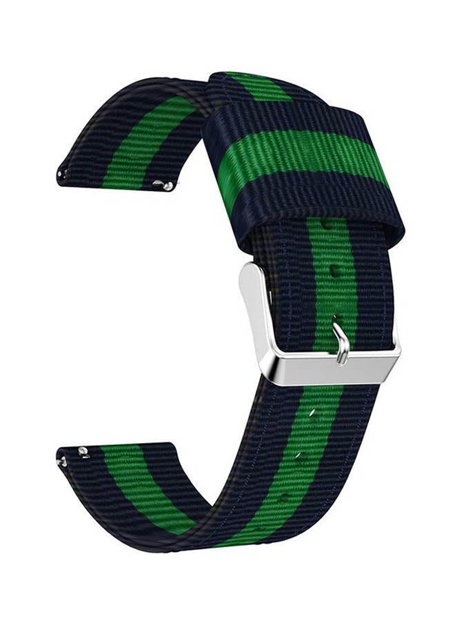 LNKOO Replacement Watch Band For Samsung Gear Frontier/Classic Blue/Green  - Image 1