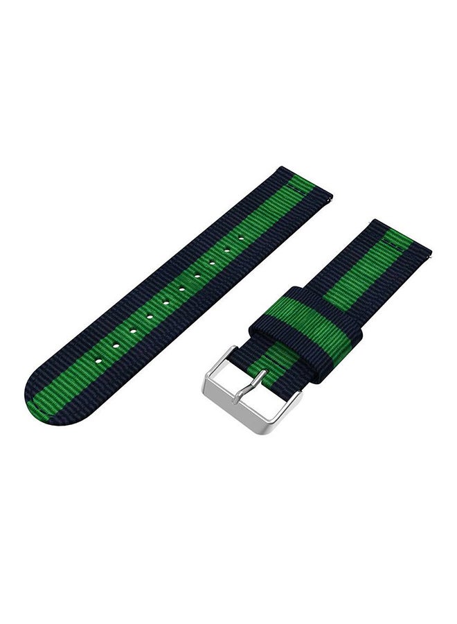 LNKOO Replacement Watch Band For Samsung Gear Frontier/Classic Blue/Green  - Image 2