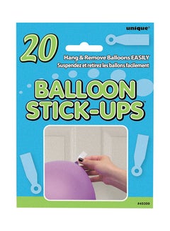 20-Piece Balloon Stick-Ups