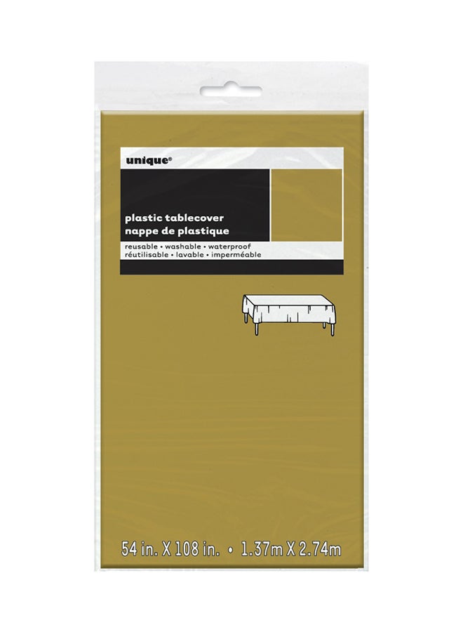 Unique Waterproof Plain Table Cover 108x54inch - Image 1