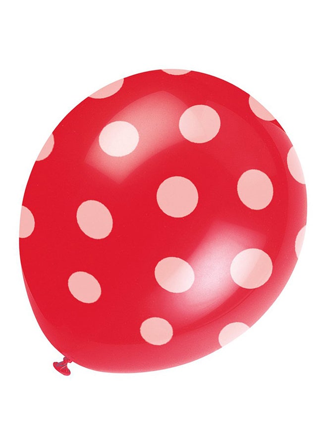 يونيك مجموعة بالونات منقطة من 6 قطع 12بوصة - Image 2