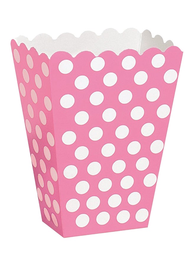 Unique 8-Piece Polka Dots Treat Boxes Set 5.5x5.3inch