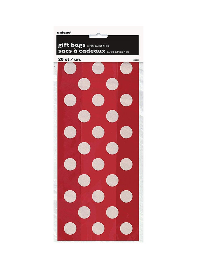 يونيك طقم أكياس سيلوفان بنقشة منقطة، مكون من 20 قطعة 11 x 5بوصة - Image 3