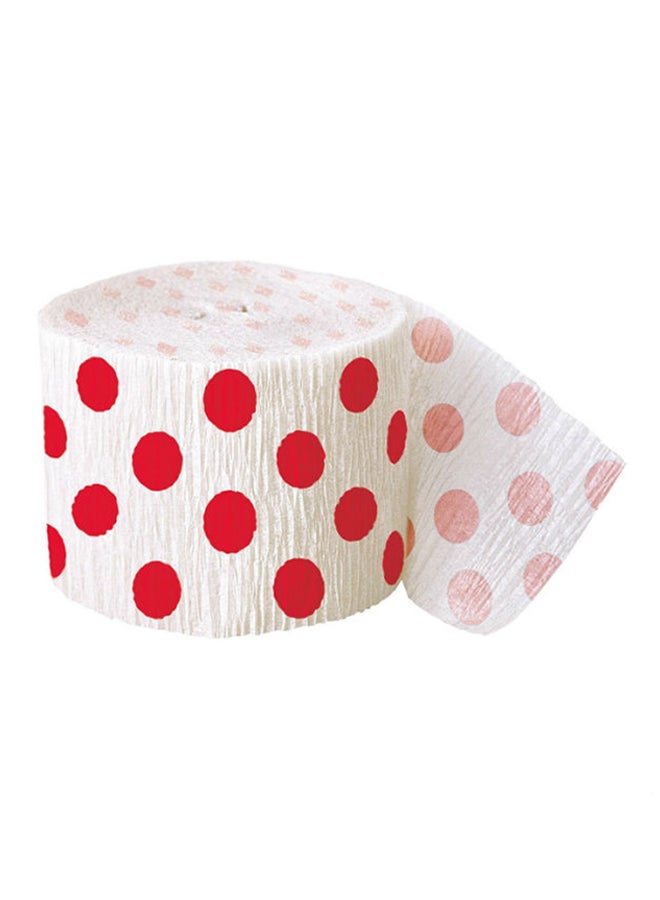 يونيك شريط زينة من الكريب بتصميم منقط 9متر - Image 1