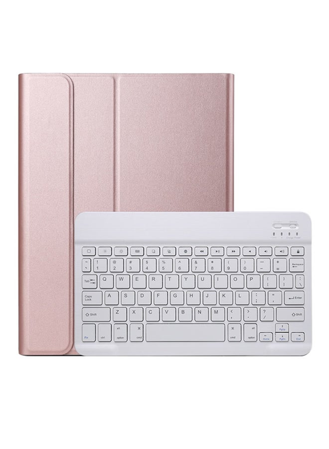 Umiwin Protective Case Cover For Apple iPad Pro 10.5 Inch With Bluetooth Keyboard Rose Gold  - Image 1