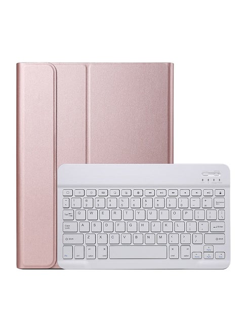 Protective Case Cover For Apple iPad Pro 10.5 Inch With Bluetooth Keyboard Rose Gold