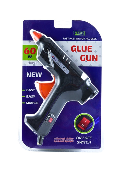 Glue Gun With Buttons Black/Orange